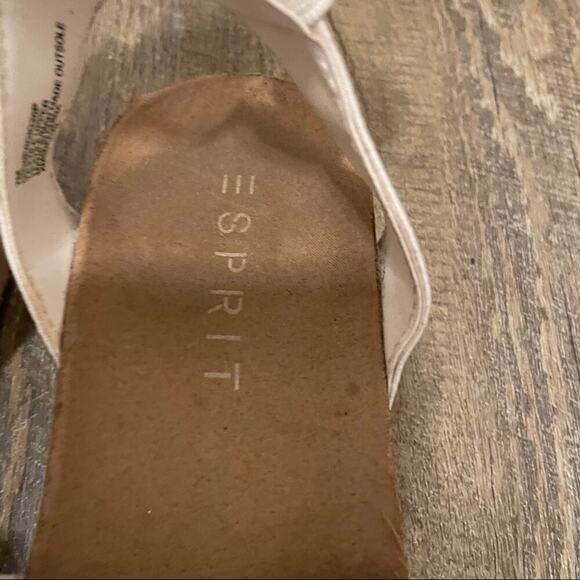 Spirit Gigi White Strap Platform Espadrille Sandals‎ Size 7 - Picture 6 of 10